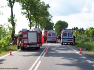 29.05.2013 - Wypadek drogowy na drodze W-265 w Nagodowie