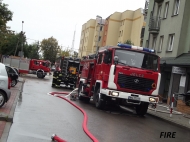 Pożar mieszkania w Mińsku Mazowieckim (21.09.2013)