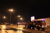14.04.2014 - Pożar w Kauflandzie w Mińsku Mazowieckim
