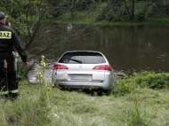 Honda wpadła do Omulwi (25.07.2011)