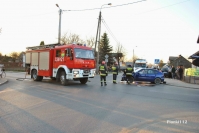 30.03.2014 - Wypadek drogowy na skrzyżowaniu Zwoleńskiej i Wspólnej w Pionkach