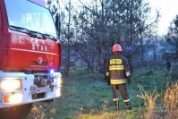 02.04.2014 - Pożar przy ul. Popiełuszki w Pionkach