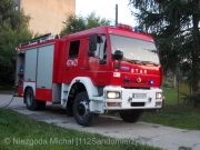 Pożar samochodu Sandomierz ul. Milberta