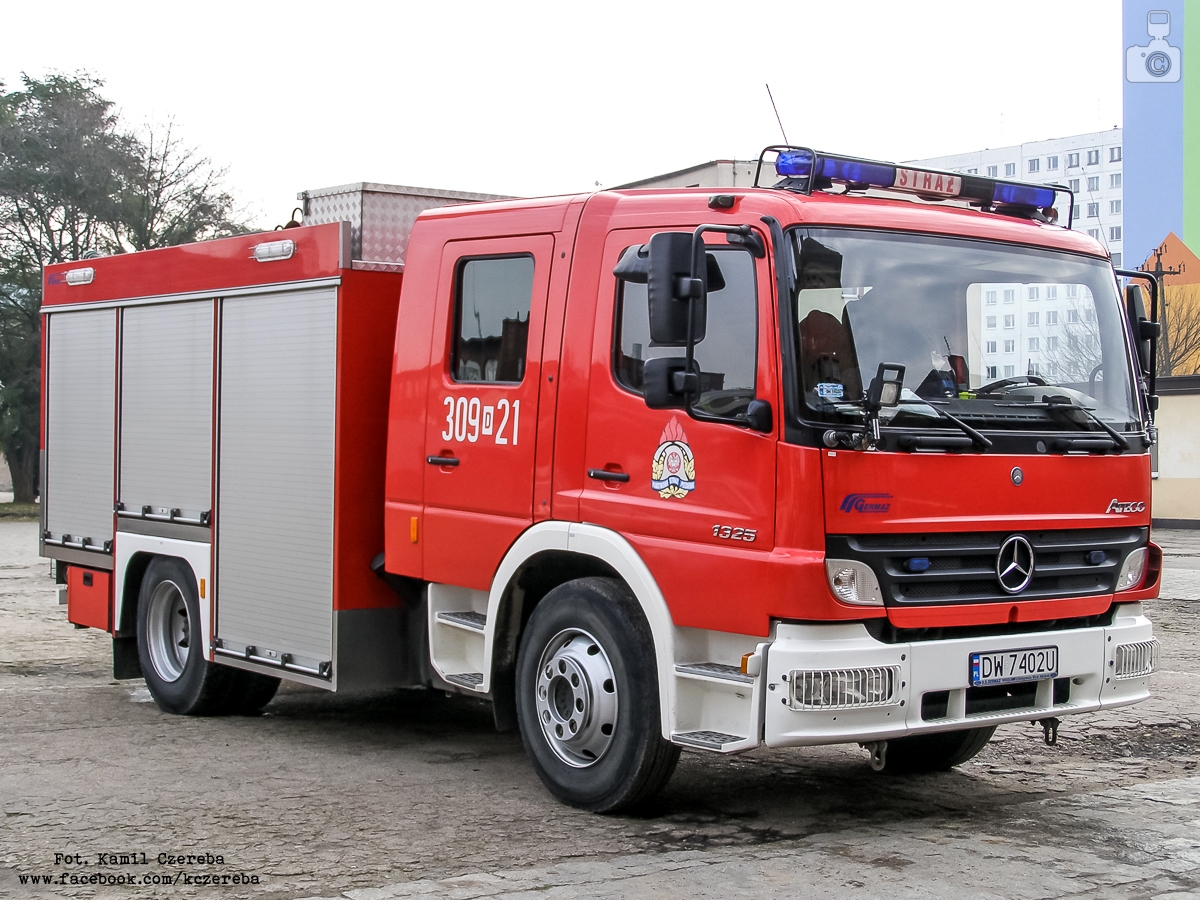 309[D]21 - GBA 2,5/24 Mercedes Benz Atego 1325F 4x2 / Germaz - JRG 9 Wrocław