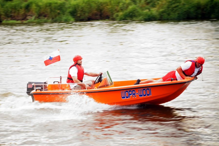 Łódź motorowa - WOPR Ostrołęka