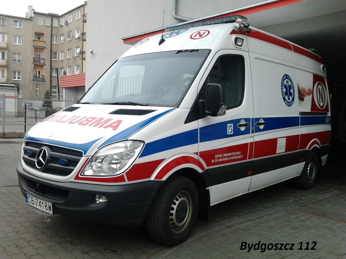 CB 7418W / N /  Mercedes-Benz Sprinter 316 CDi / AMZ - Szpital Uniwersytecki nr 2 w Bydgoszczy