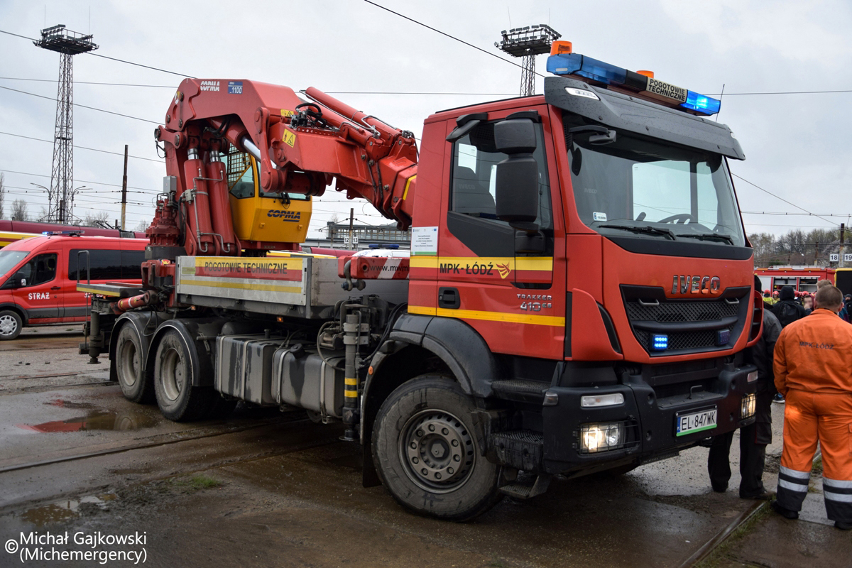 EL 847WK - Żuraw ratowniczy Iveco Trakker 410 E6/MWM Brzesko - MPK Łódź