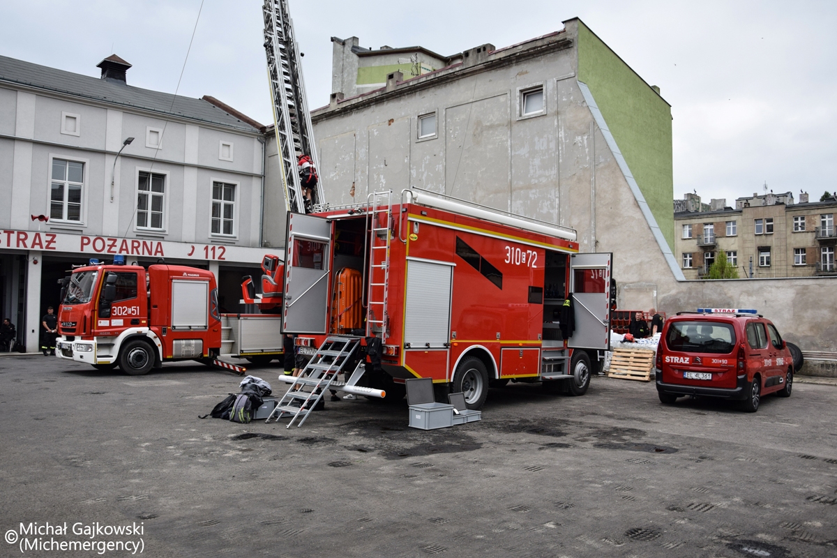 25.06.2021 - Nabór do KM PSP Łódź, Próba Wysokościowa - Łódź