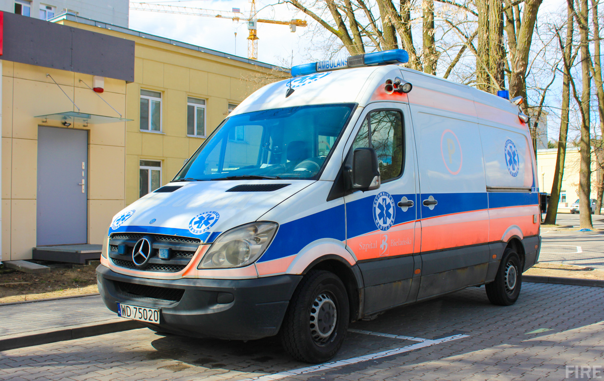 WD 75020 - Mercedes Benz Sprinter 318 CDi - Szpital Bielański w Warszawie