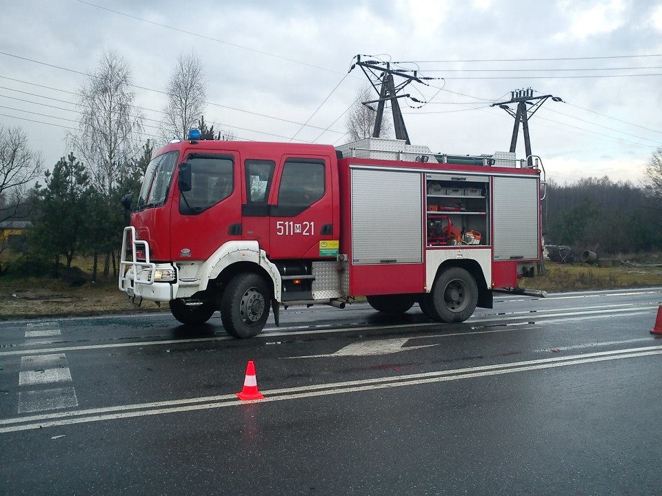 08.01.14 - Wypadek na drodze krajowej nr. 50