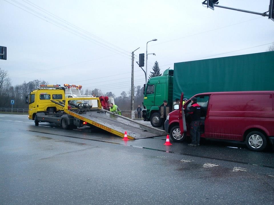 08.01.14 - Wypadek na drodze krajowej nr. 50