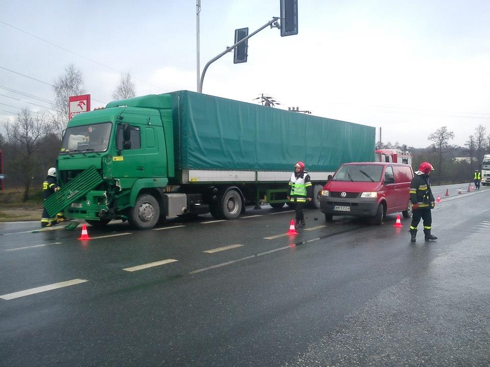 08.01.14 - Wypadek na drodze krajowej nr. 50