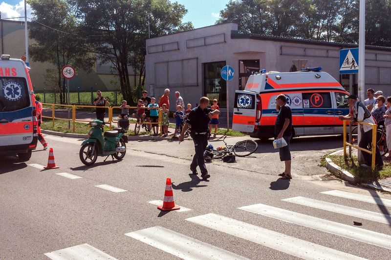 Wypadek na ul. Korczaka (24.08.2013)