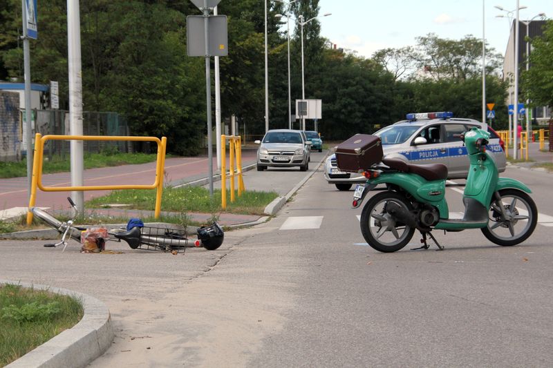 Wypadek na ul. Korczaka (24.08.2013)