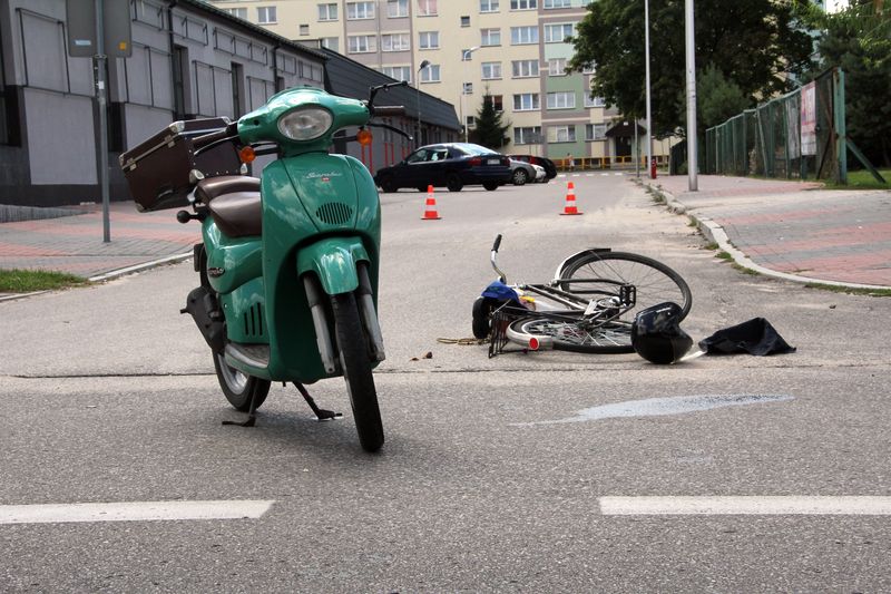 Wypadek na ul. Korczaka (24.08.2013)