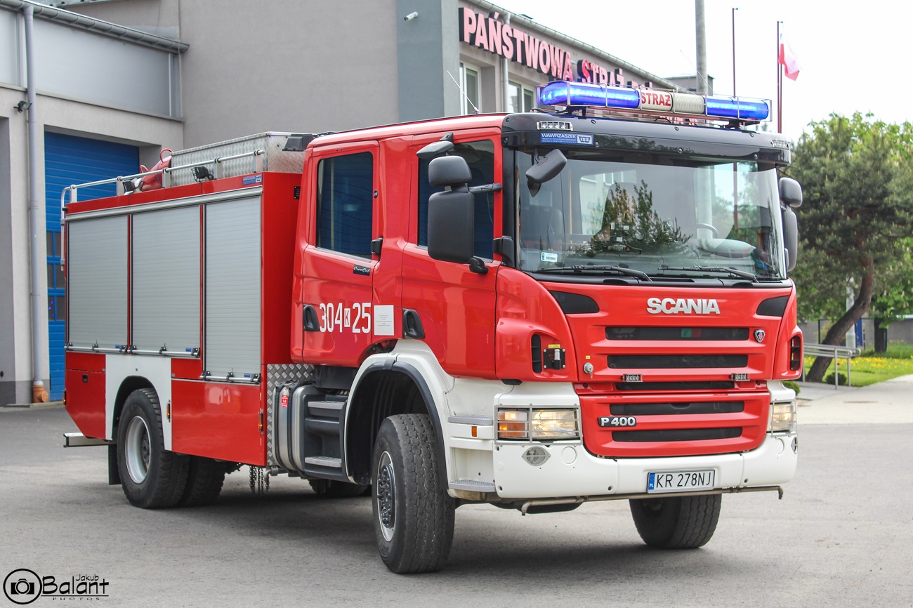 304[K]25 - GCBA 5/32 Scania P400/ISS Wawrzaszek - JRG 4 Kraków