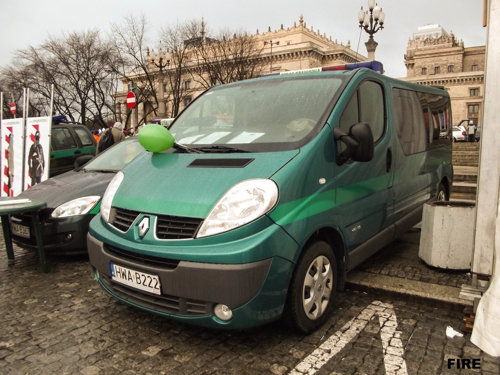 HWA B222 - Renault Trafic Passenger/Gruau -Nadwiślański Oddział Straży Granicznej - Warszawa